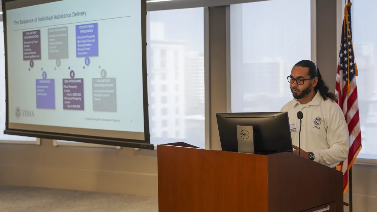 Image: FEMA Individual Assistance Program Manager Presents to Local Florida Officials