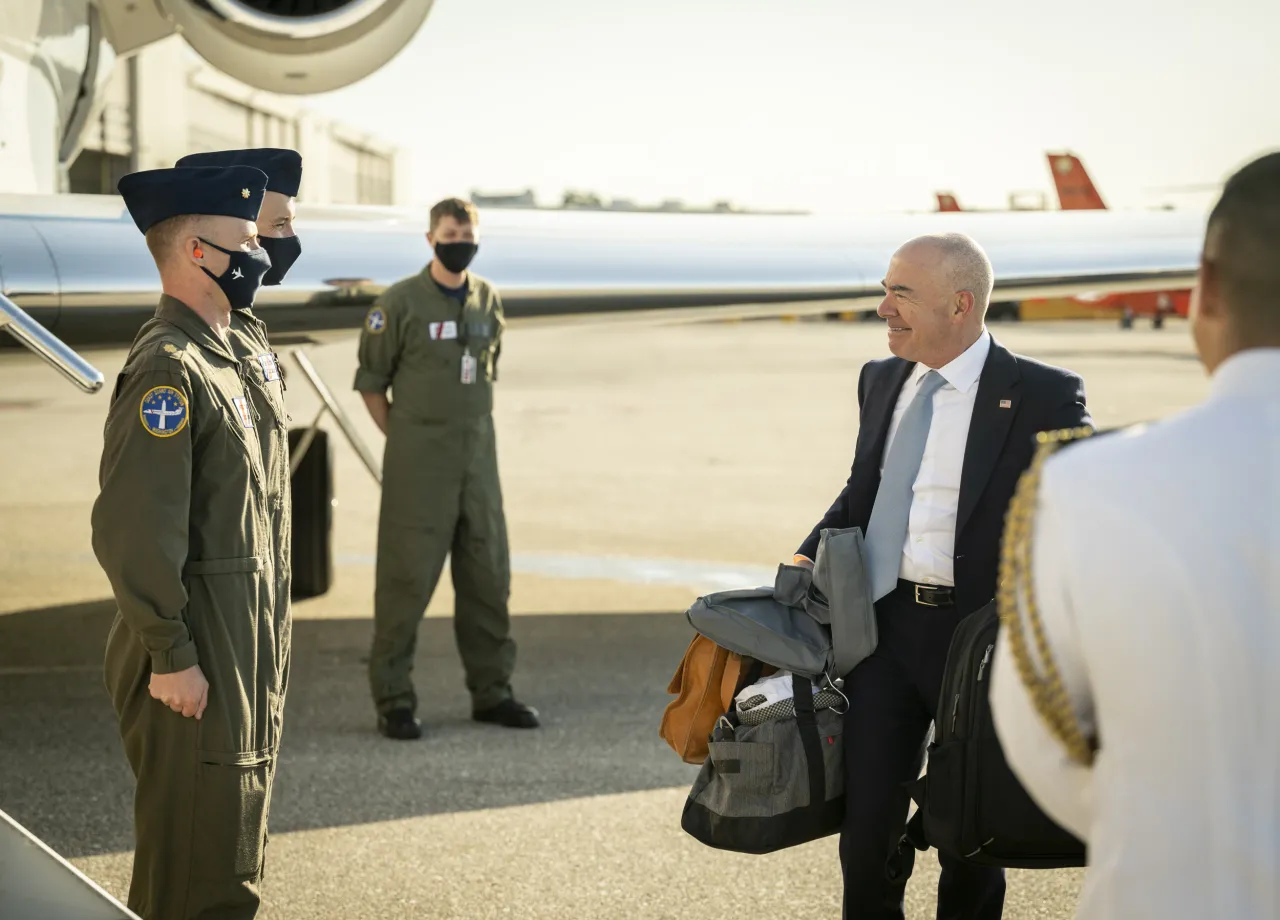 Image: DHS Secretary Alejandro Mayorkas Participates in the USCG Academy Graduation Ceremony (3)