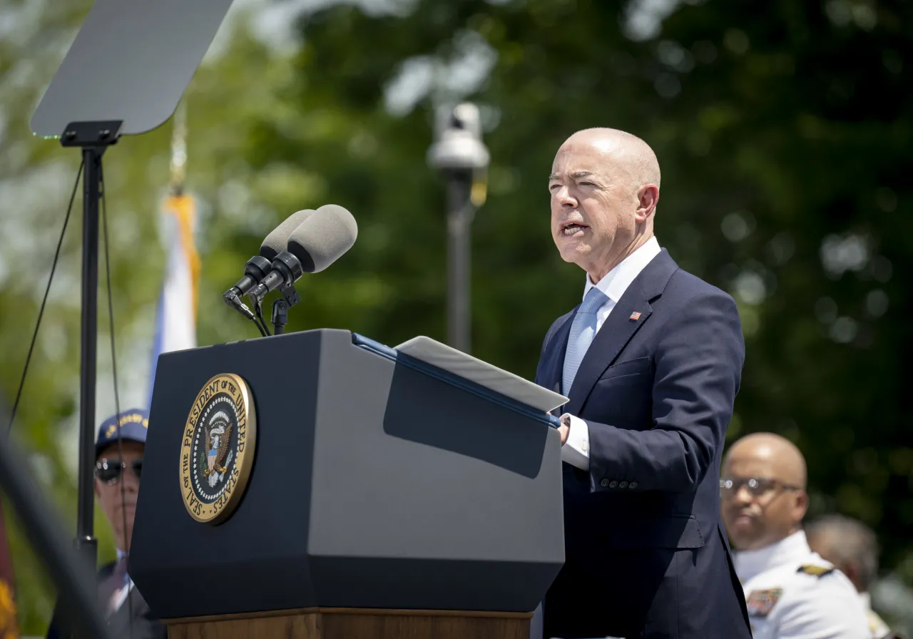 Image: DHS Secretary Alejandro Mayorkas Participates in the USCG Academy Graduation Ceremony (46)