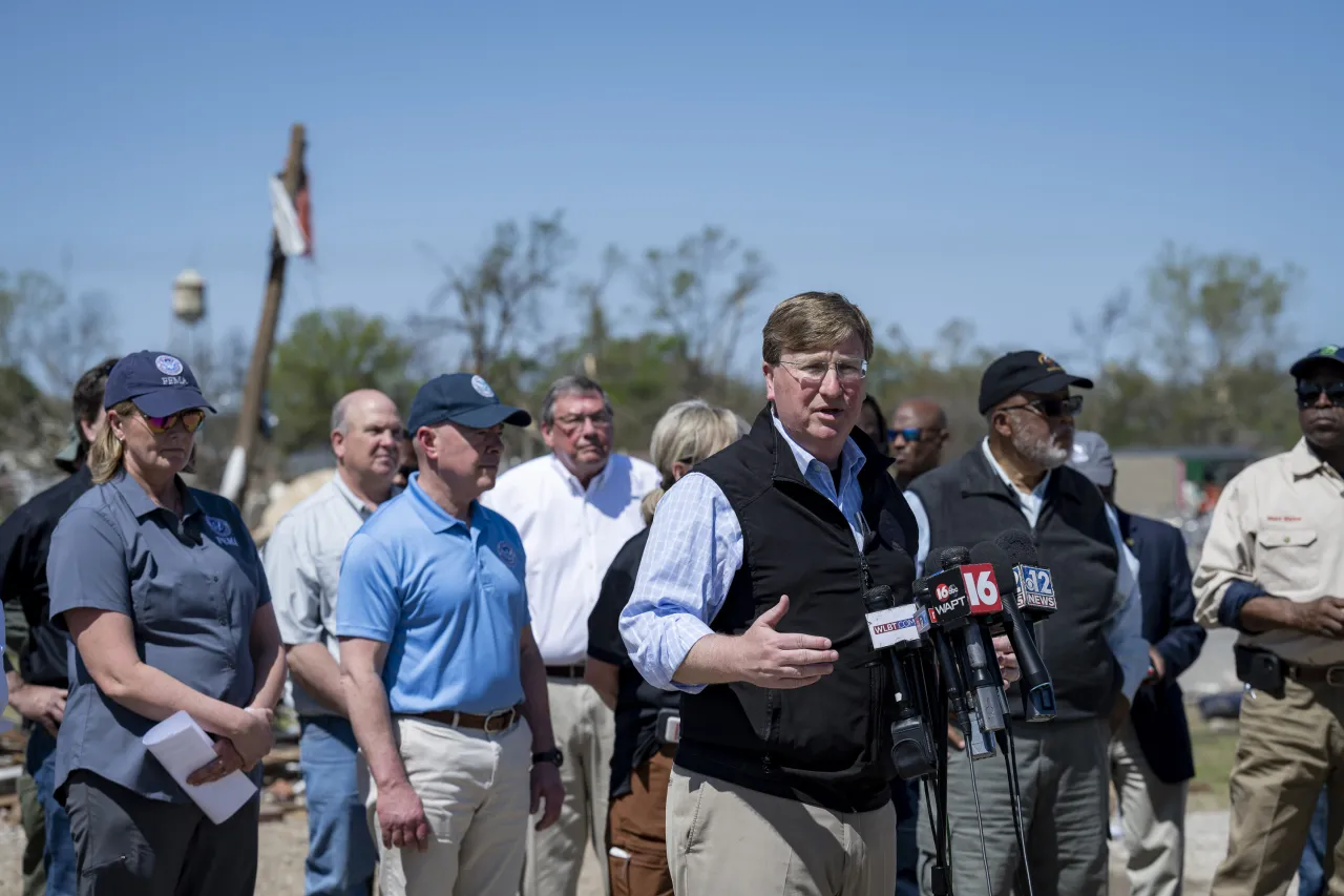 Image: DHS Secretary Alejandro Mayorkas Visits Rolling Fork, Mississippi  (061)