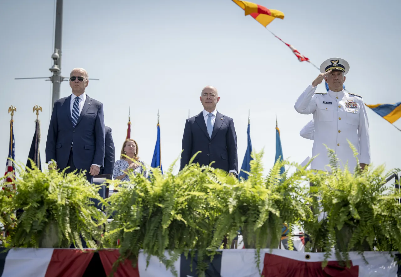 Image: DHS Secretary Alejandro Mayorkas Participates in the USCG Academy Graduation Ceremony (35)