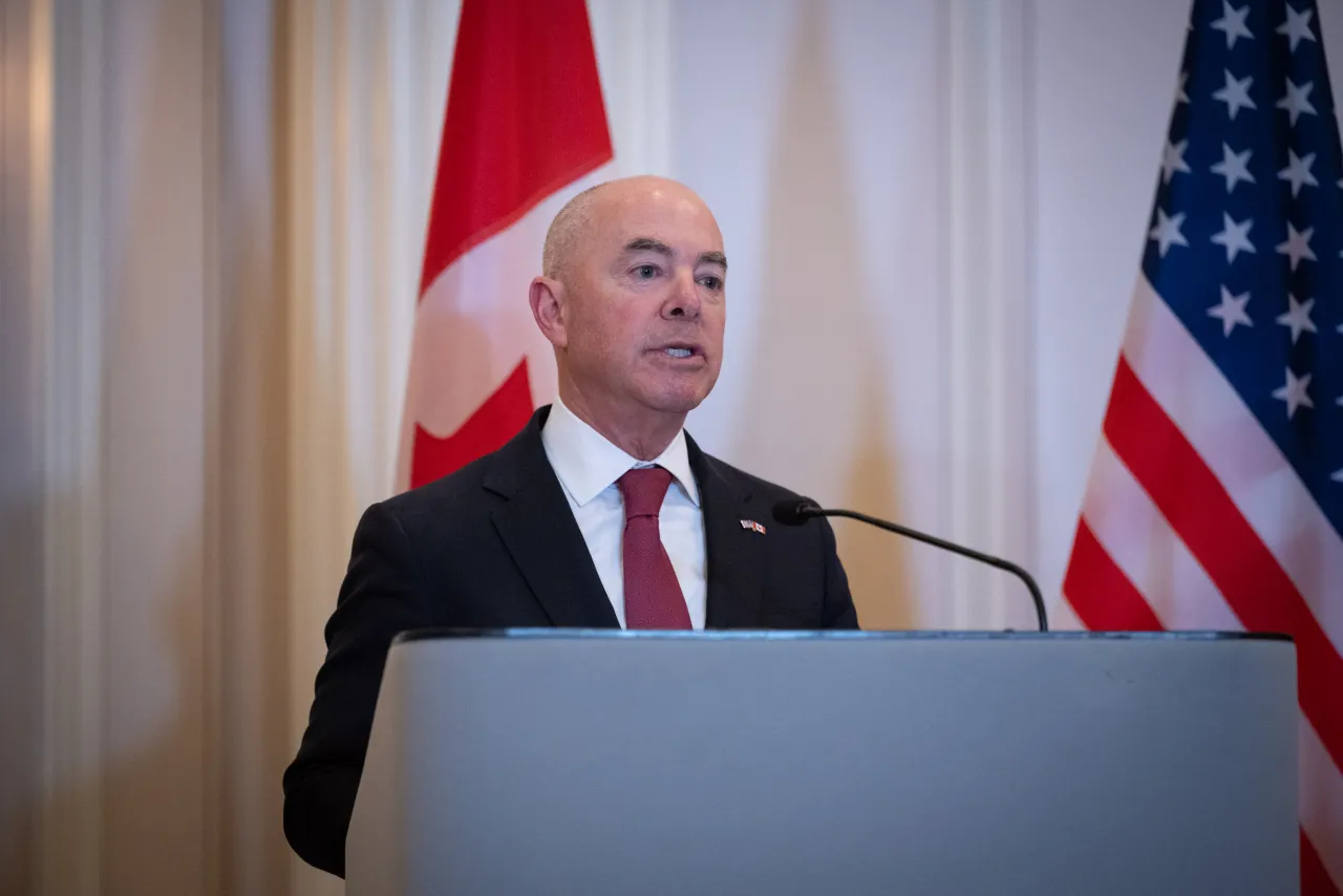 Image: DHS Secretary Alejandro Mayorkas Participates in Press Conference in Canada (027)