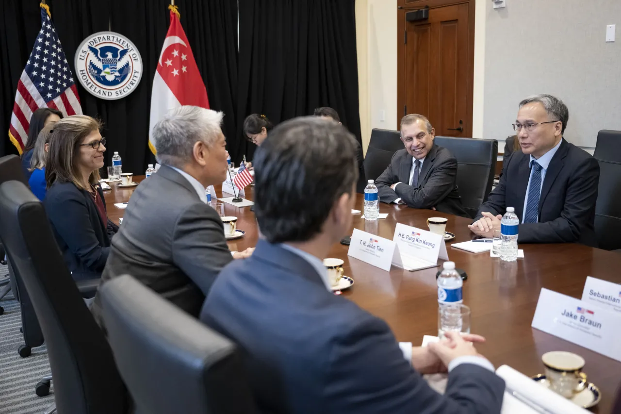 Image: DHS Deputy Secretary John Tien Participates in a Bilat with Singapore Permanent Secretary Mr. Pang Kin Keong  (004)