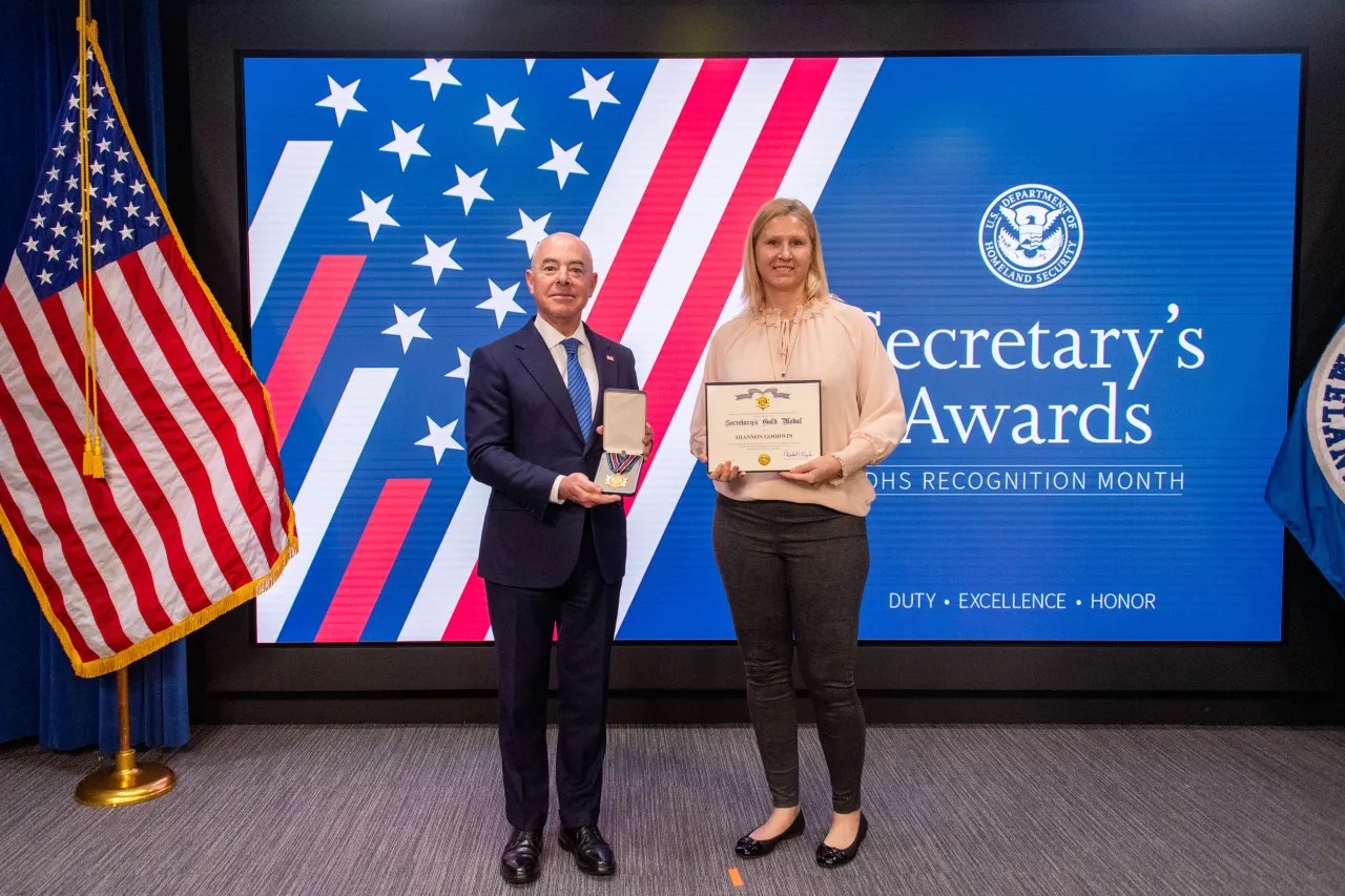 Image: Secretary's Gold Medal, Shannon Goodwin