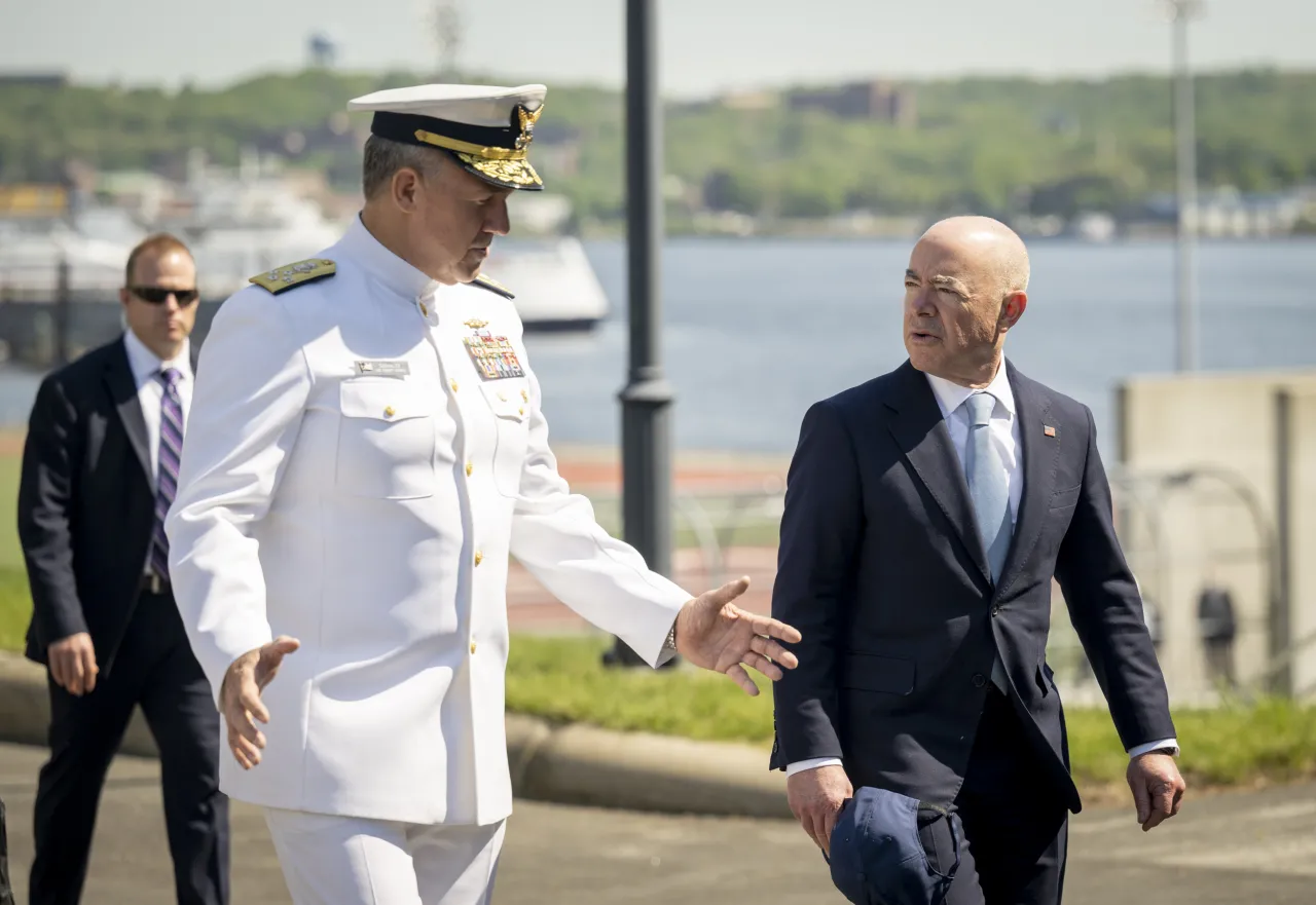 Image: DHS Secretary Alejandro Mayorkas Participates in the USCG Academy Graduation Ceremony (16)