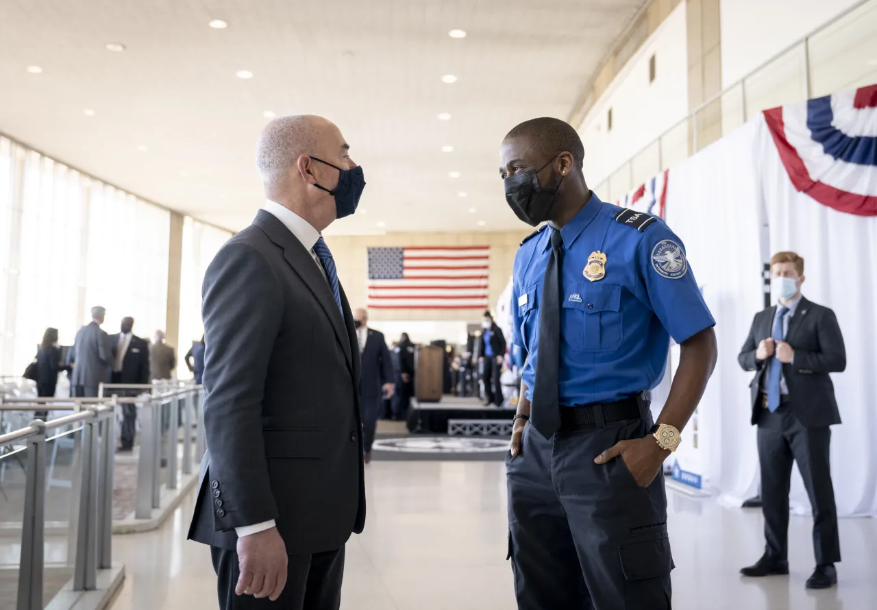 Image: DHS Secretary Alejandro Mayorkas Participates in TSA’s 20th Anniversary (049)