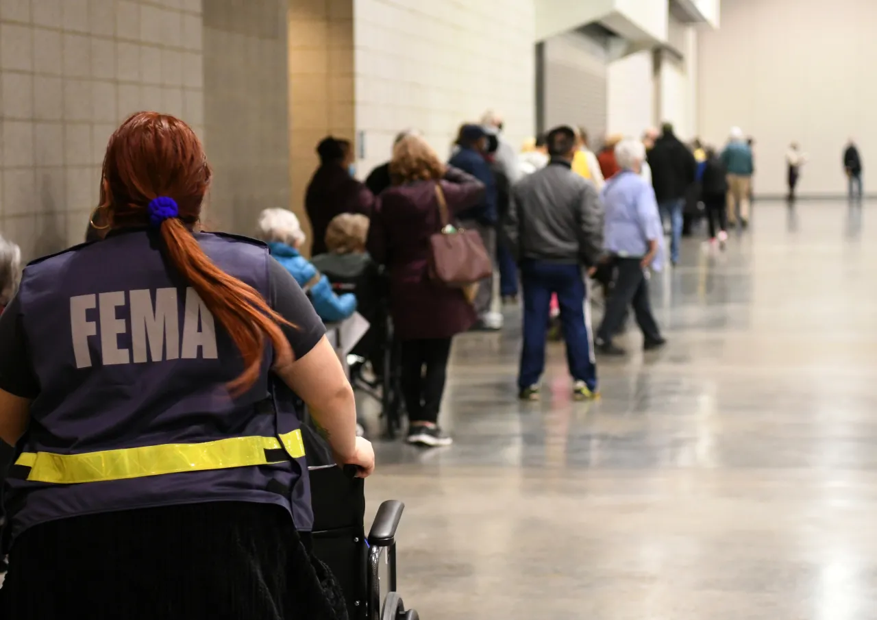 Image: FEMA Staff Help Out at Covid Vaccination Site in Nashville, Tennessee