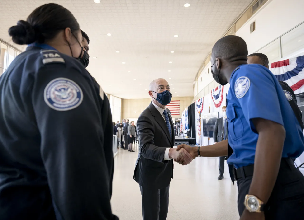 Image: DHS Secretary Alejandro Mayorkas Participates in TSA’s 20th Anniversary (046)