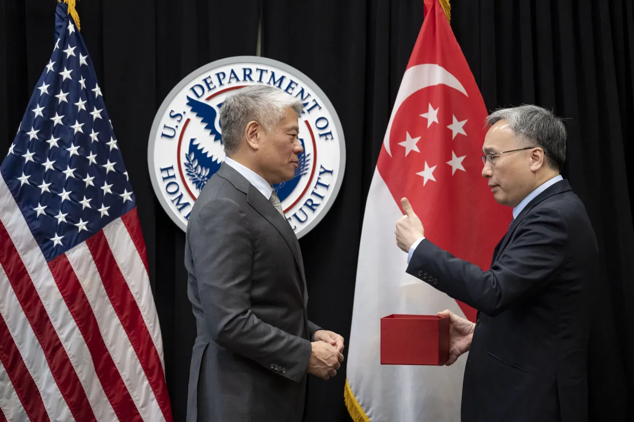 Image: DHS Deputy Secretary John Tien Participates in a Bilat with Singapore Permanent Secretary Mr. Pang Kin Keong  (007)