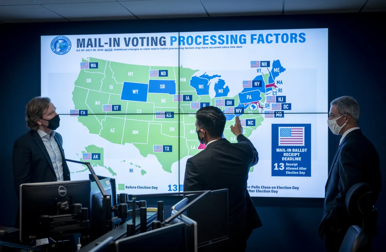 Image: Acting Secretary Wolf Attends CISA Election Security Briefing (8)