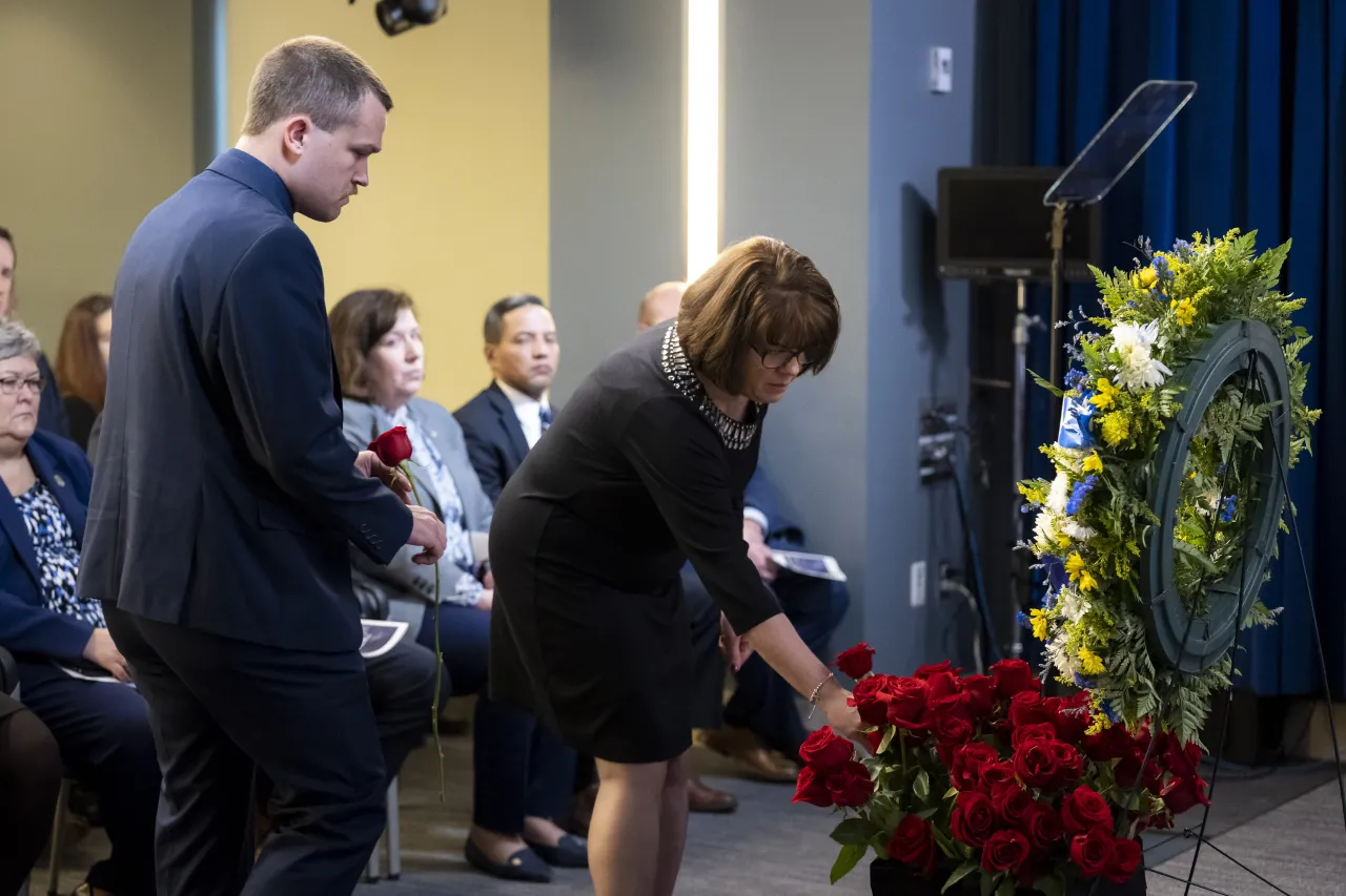 Image: DHS Secretary Alejandro Mayorkas Attends ICE Valor Memorial and Wreath Laying  (035)