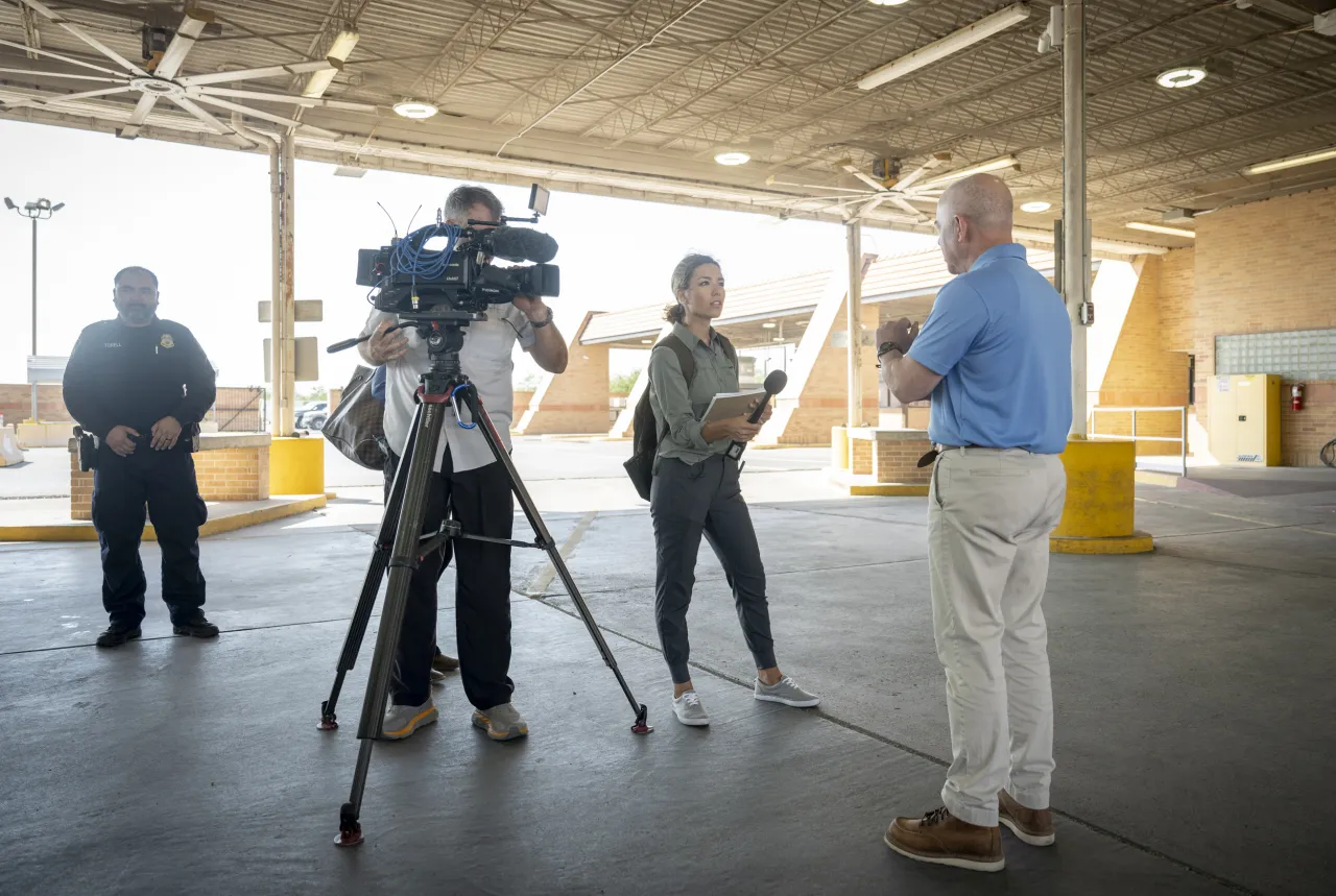 Image: DHS Secretary Alejandro Mayorkas Participates in Interview with Priscilla Alvarez (007)