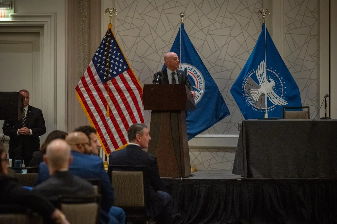 Image: DHS Secretary Alejandro Mayorkas Speaks at TSA Senior Leadership Conference (018)