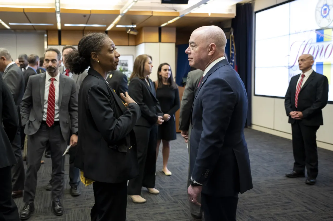 Image: DHS Secretary Alejandro Mayorkas Attends USSS Wall of Honor Ceremony  (028)