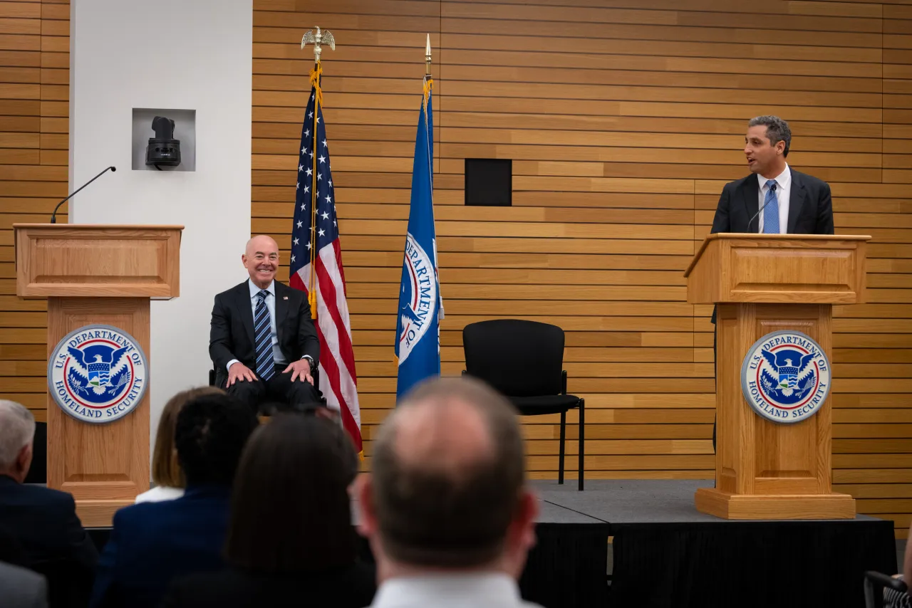 Image: DHS Secretary Alejandro Mayorkas Participates in Strategy, Policy, and Plans Town Hall (003)