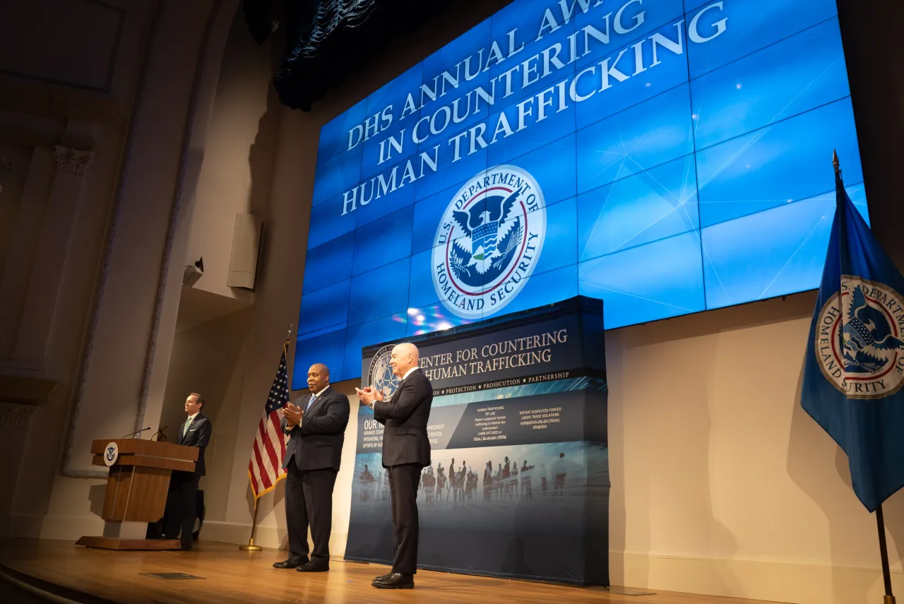 Image: DHS Secretary Alejandro Mayorkas Presents DHS Awards in Countering Human Trafficking (027)