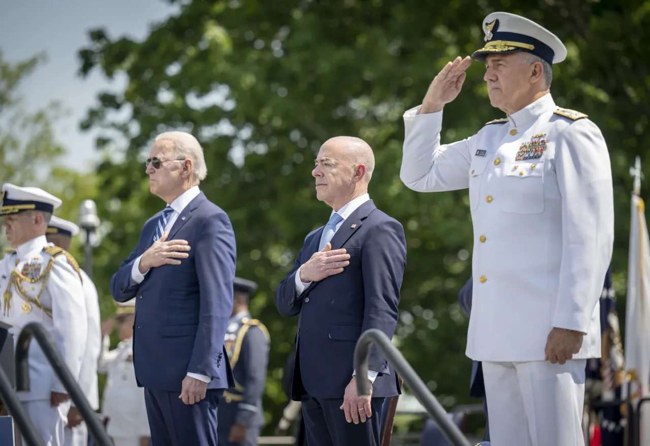 Image: DHS Secretary Alejandro Mayorkas Participates in the USCG Academy Graduation Ceremony (38)