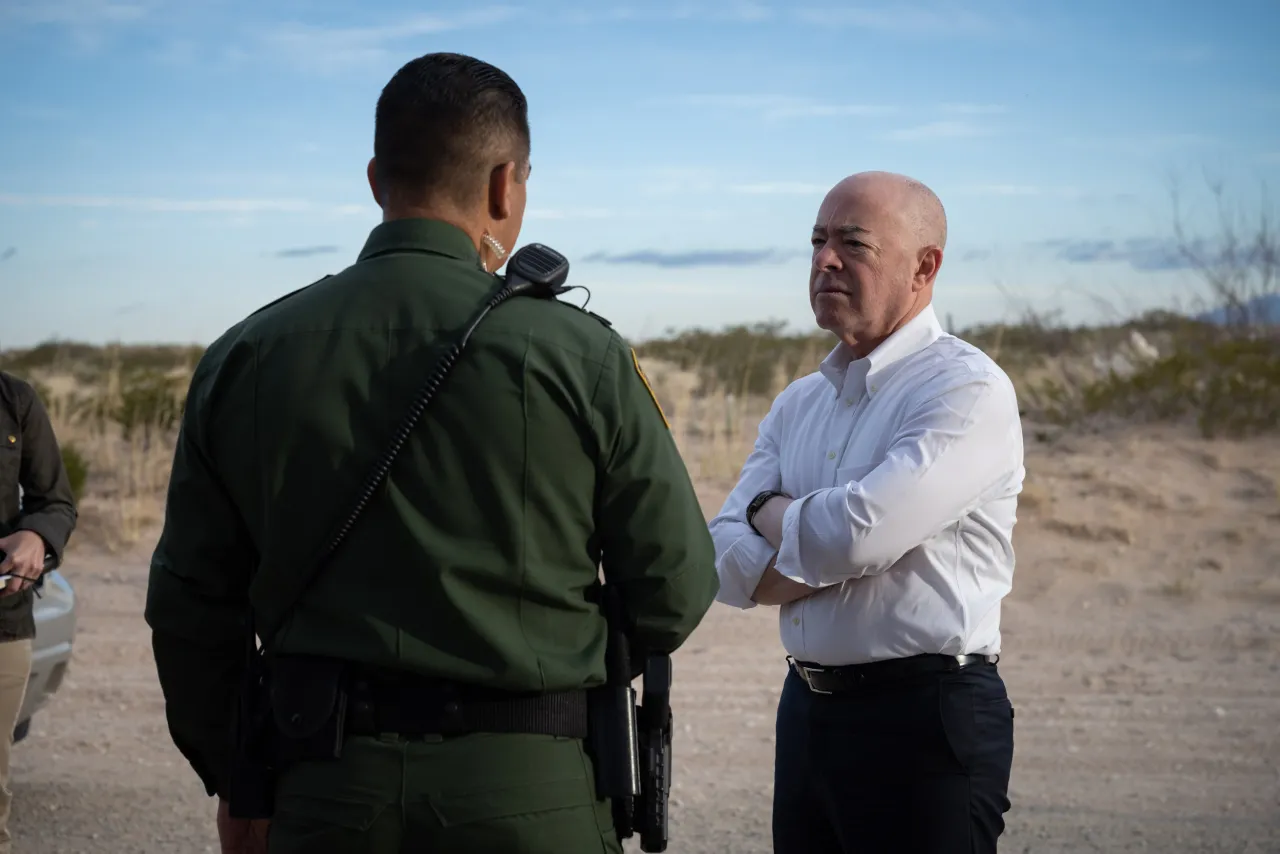 Image: DHS Secretary Alejandro Mayorkas Participates in 60 Minute Interview (016)