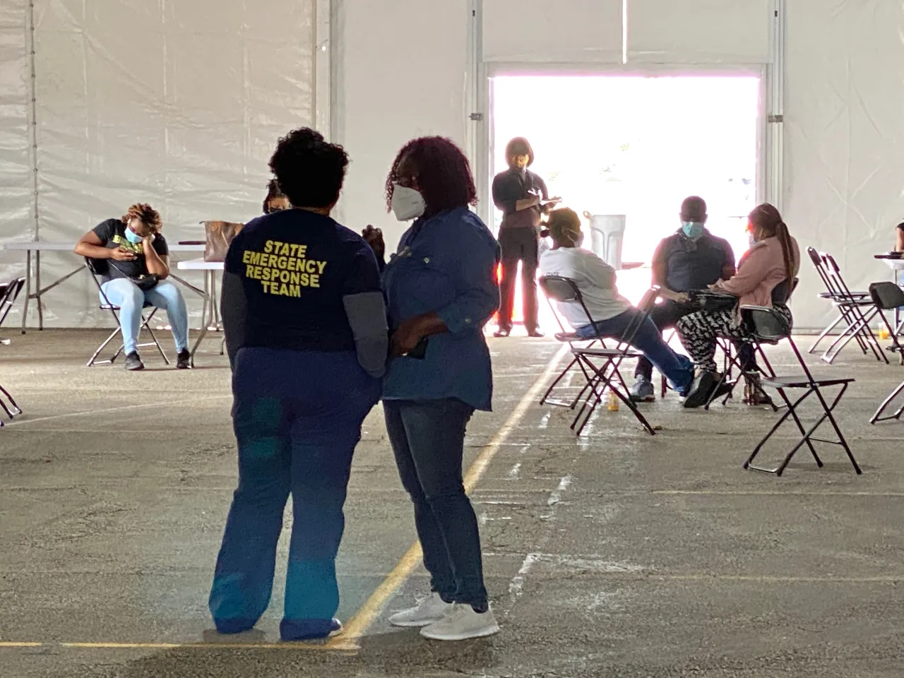 Image: Community Vaccination Center is Set Up in Miami