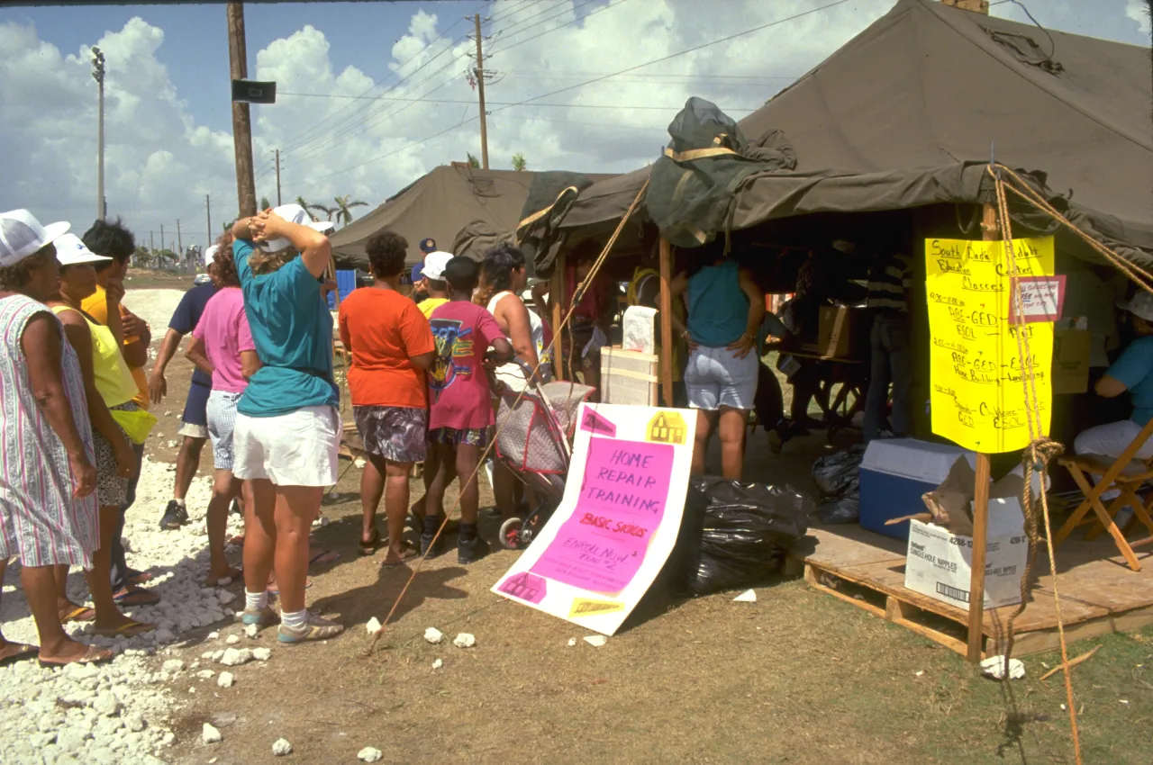 Image: Hurricane Andrew - FEMA provides food, water, clothing, and temporary housing (4)