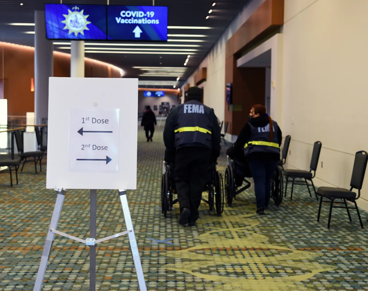 Image: FEMA Staff Help Out at Covid Vaccination Site in Nashville, Tennessee