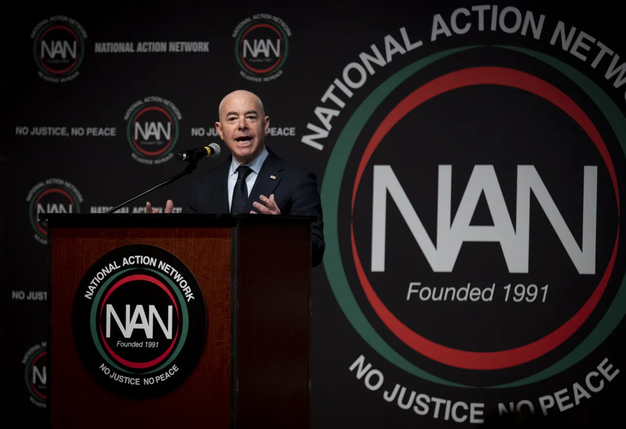 Image: DHS Secretary Alejandro Mayorkas Delivers Remarks to National Action Network (010)