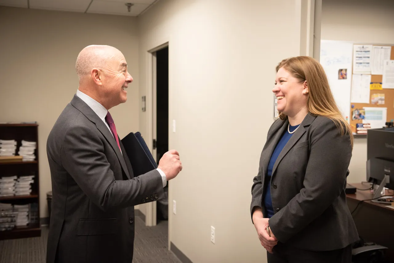 Image: DHS Secretary Alejandro Mayorkas Meets with Employees from the DHS Center for Countering Human Trafficking (033)