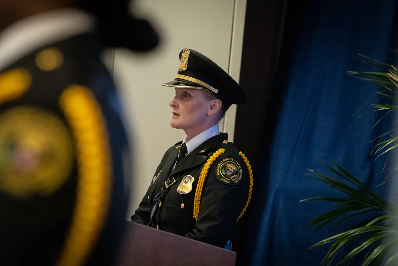 Image: DHS Secretary Alejandro Mayorkas Swears In Director of USSS (009)