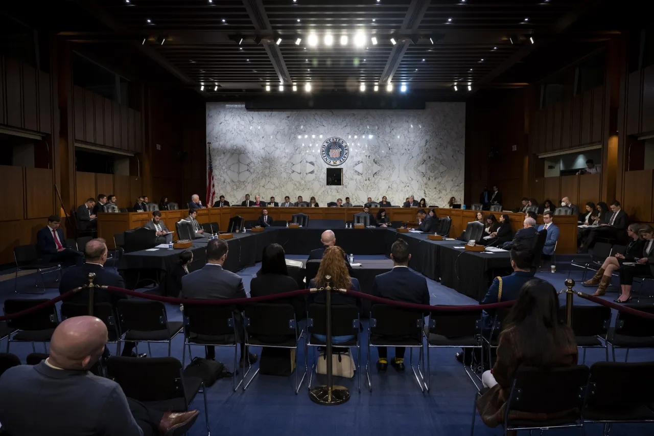 Image: DHS Secretary Alejandro Mayorkas Participates in a Senate Judiciary Committee Hearing  (027)