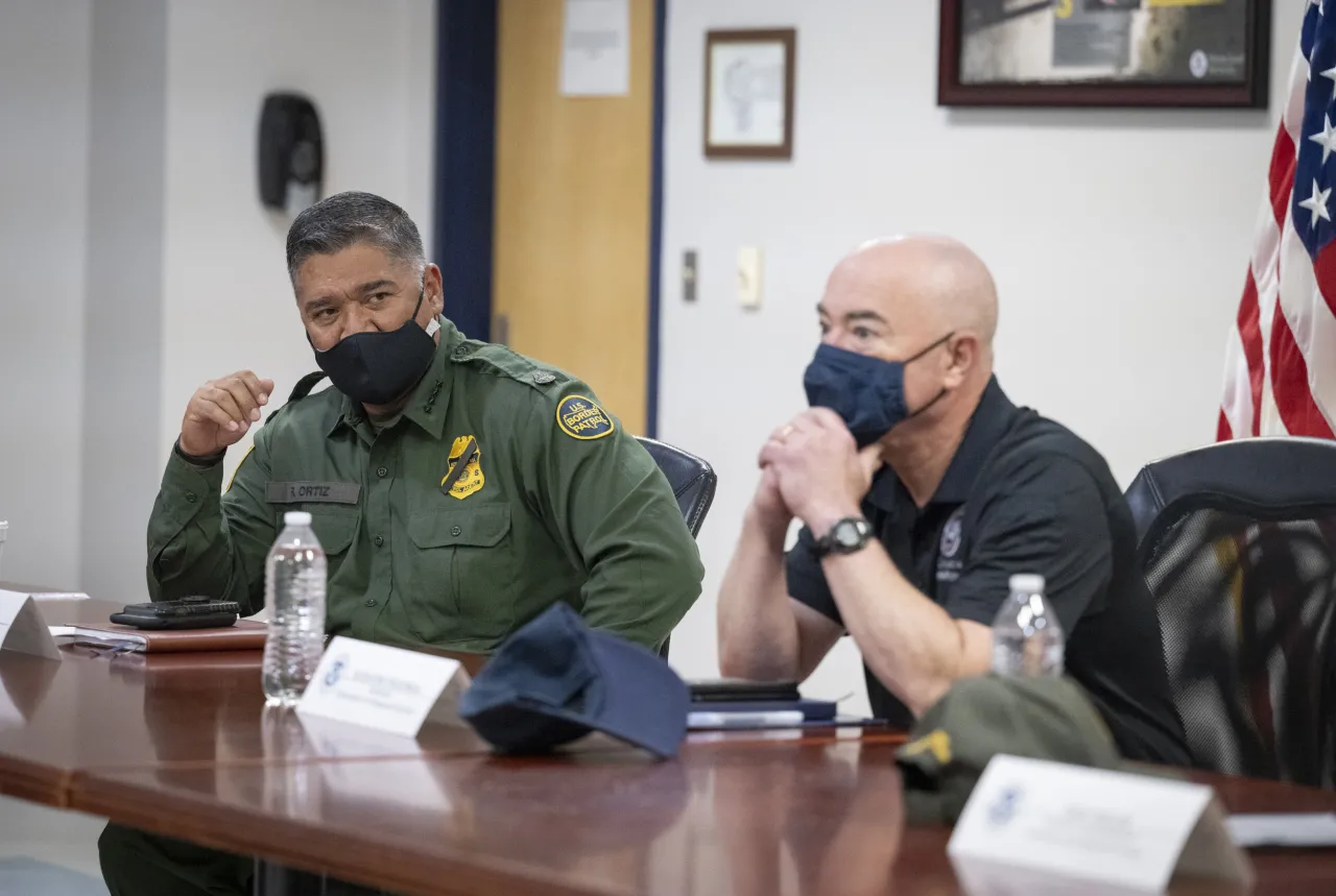 Image: DHS Secretary Alejandro Mayorkas Attends an Operational Brief (8)