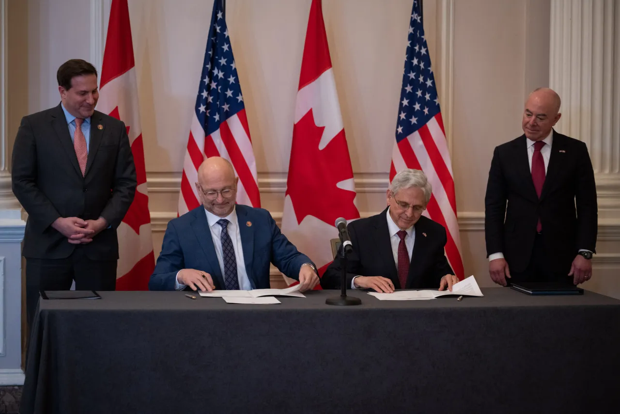 Image: DHS Secretary Alejandro Mayorkas Participates in Press Conference in Canada (015)