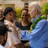 Image: President Biden Speaks at Civic Center After Hawaii Wildfires