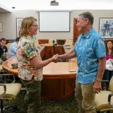 Image: FEMA Administrator Deanne Criswell meets U.S. Representative Ed Case