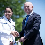 Image: DHS Secretary Alejandro Mayorkas Delivers Remarks at USCG Academy Commencement Address 2023 (058)