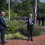 Image: DHS Headquarters Raises Pride Flag  (009)