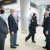 Image: DHS Secretary Alejandro Mayorkas Visits TSA and CBP Officers