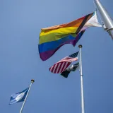 Image: DHS Headquarters Raises Pride Flag  (024)