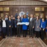 Image: DHS Secretary Alejandro Mayorkas Wears Blue to Raise Awareness of Human Trafficking (002)