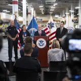 Image: DHS Secretary Alejandro Mayorkas Tours the CBP IMF at JFK (078)