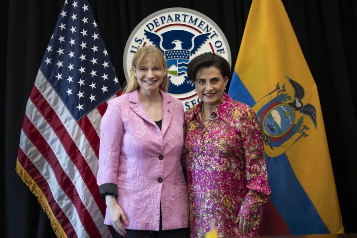 Cover photo for the collection "Department of Homeland Security (DHS), Senior Official Performing the Duties of the Deputy Secretary, Kristie Canegallo, attends a Bilateral Meeting with Ecuadorian Minister of Foreign Affairs and Human Mobility"