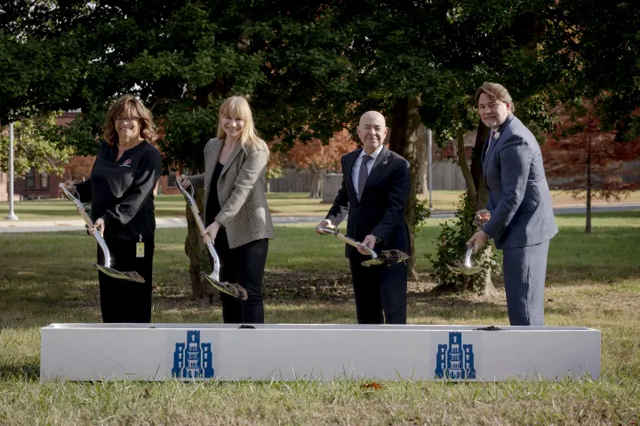 Cover photo for the collection "DHS Secretary Alejandro Mayorkas Participates in the Resilience Plaza Groundbreaking Ceremony"