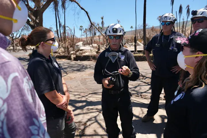 Image: FEMA Associate Administrator Bink Surveys Hawaii Wildfire Damage