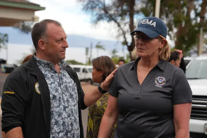 Image: President Biden Speaks at Civic Center After Hawaii Wildfires