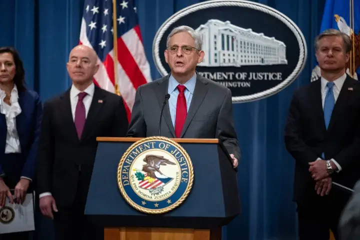 Image: DHS Secretary Alejandro Mayorkas Delivers Remarks at U.S. Department of Justice Press Conference (006)