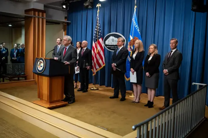 Image: DHS Secretary Alejandro Mayorkas Delivers Remarks at U.S. Department of Justice Press Conference (007)