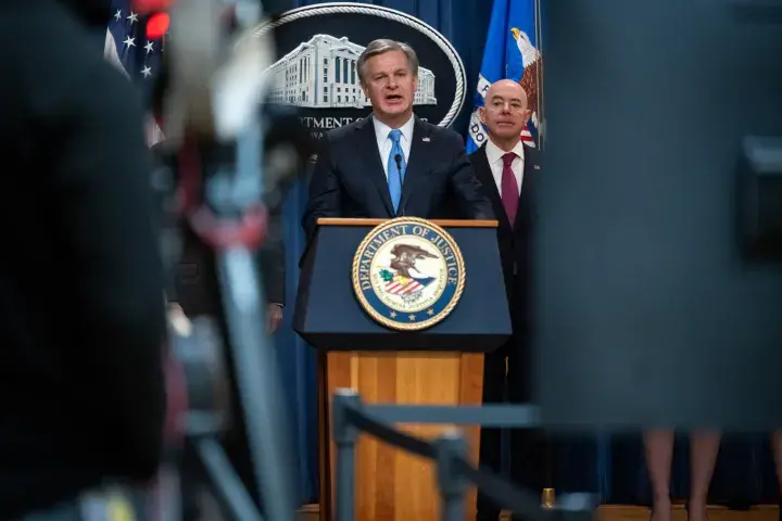 Image: DHS Secretary Alejandro Mayorkas Delivers Remarks at U.S. Department of Justice Press Conference (017)