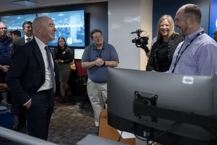 Image: DHS Secretary Alejandro Mayorkas Joins US President Joe Biden at FEMA Headquarters  (013)