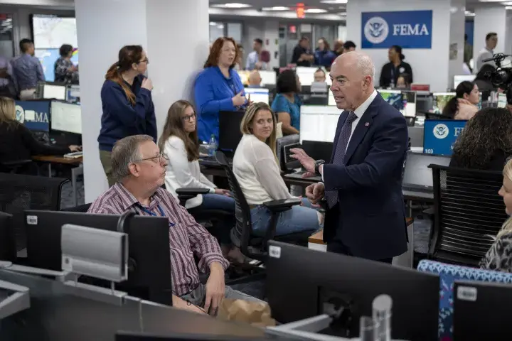 Image: DHS Secretary Alejandro Mayorkas Joins US President Joe Biden at FEMA Headquarters  (017)