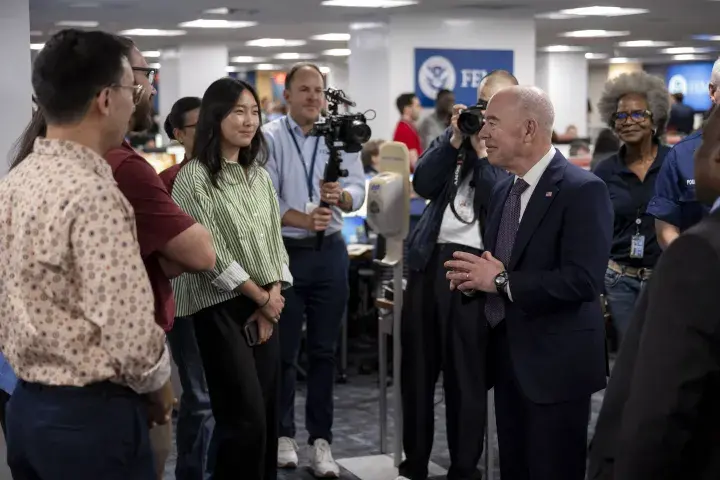 Image: DHS Secretary Alejandro Mayorkas Joins US President Joe Biden at FEMA Headquarters  (022)