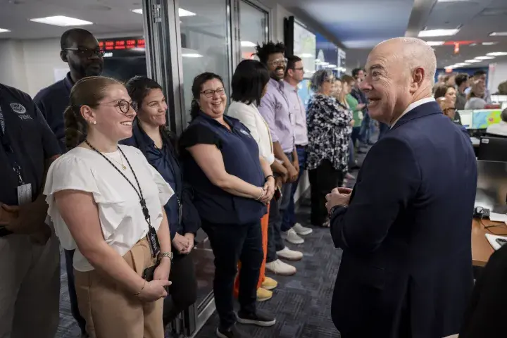 Image: DHS Secretary Alejandro Mayorkas Joins US President Joe Biden at FEMA Headquarters  (023)